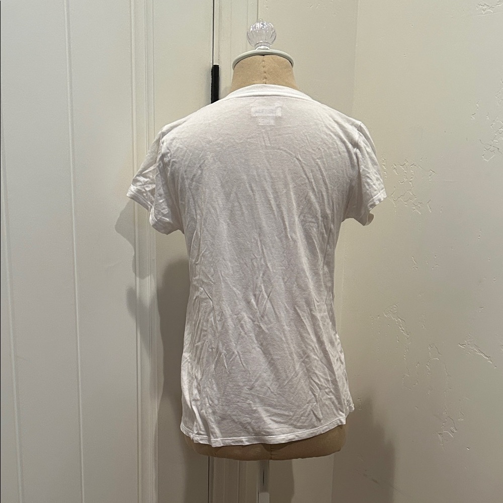 ZADIG & VOLTAIRE Women's White Embroidered and Beaded Butterfly T-shirt - Picture 5 of 7